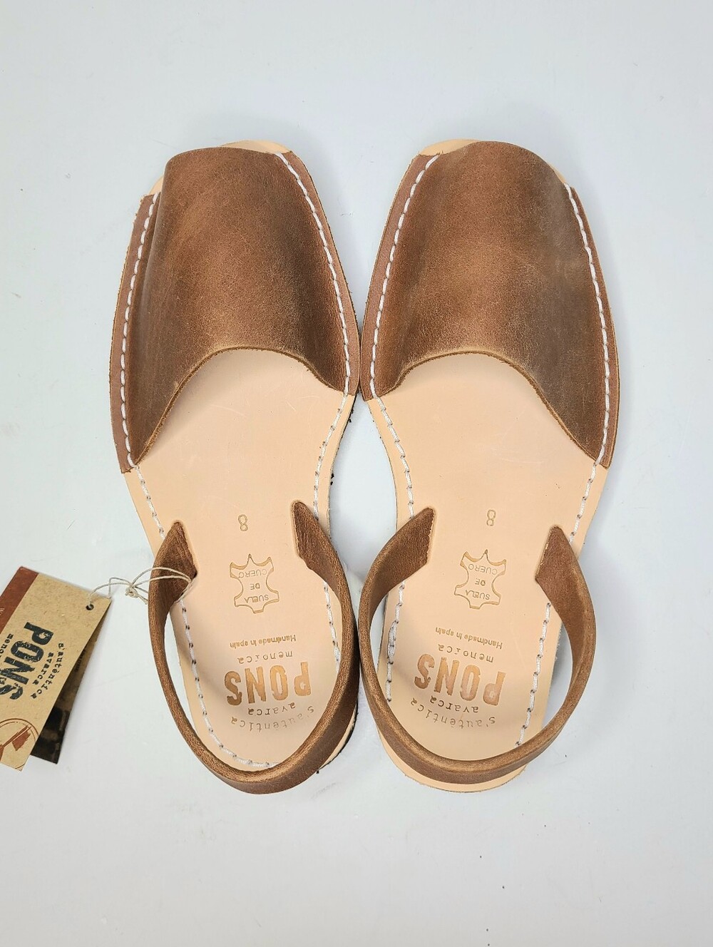 Pons Avarcas Classic Style Handmade Genuine Leather Flats